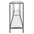 Miniatyrbillede 4 af 10: vidaXL konsolbord 160x35x75,5 cm hærdet glas transparent