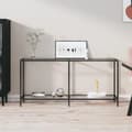 Miniatyrbillede 9 af 10: vidaXL konsolbord 160x35x75,5 cm hærdet glas transparent