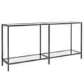Miniatyrbillede 1 af 10: vidaXL konsolbord 160x35x75,5 cm hærdet glas transparent