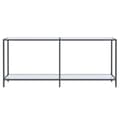 Miniatyrbillede 3 af 10: vidaXL konsolbord 180x35x75,5 cm hærdet glas hvid