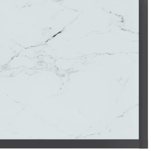 vidaXL konsolbord 180x35x75,5 cm hærdet glas hvid