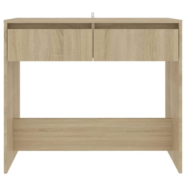 vidaXL Konsolipöytä Sonoma-tammi 89x41x76,5 cm teräs