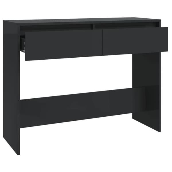 vidaXL konsolbord 100x35x76,5 cm spånplade sort