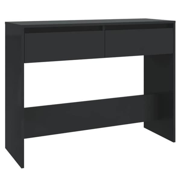vidaXL konsolbord 100x35x76,5 cm spånplade sort