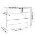 Miniatyrbild 8 av 11: vidaXL Sidobord svart 100x35x76,5 cm spånskiva