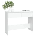 Miniatyrbilde 3 av 11: vidaXL Konsollbord hvit 100x35x76,5 cm sponplate