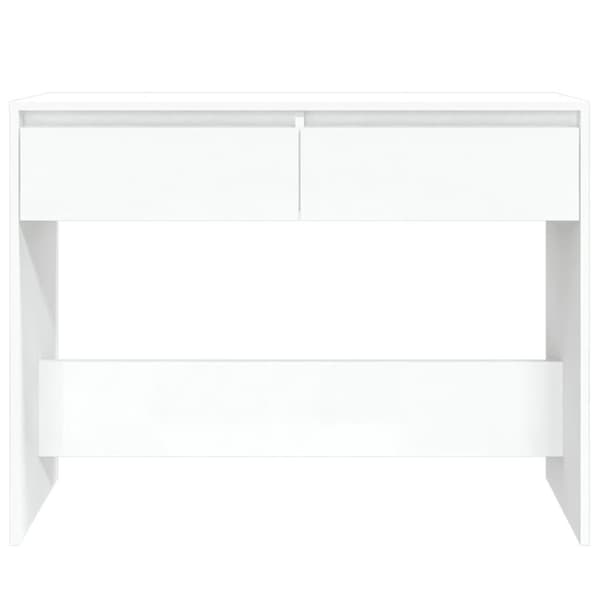 vidaXL Konsollbord hvit 100x35x76,5 cm sponplate
