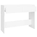 Miniatyrbilde 6 av 11: vidaXL Konsollbord hvit 100x35x76,5 cm sponplate
