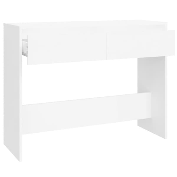 vidaXL Konsollbord hvit 100x35x76,5 cm sponplate
