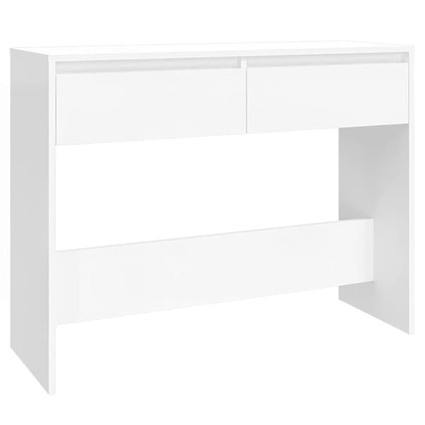 vidaXL Konsollbord hvit 100x35x76,5 cm sponplate