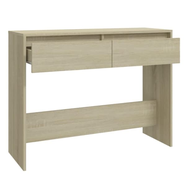 vidaXL Konsolipöytä Sonoma-tammi 100x35x76,5 cm lastulevy