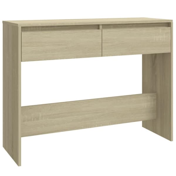 vidaXL Konsolipöytä Sonoma-tammi 100x35x76,5 cm lastulevy