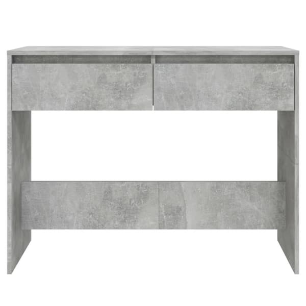 vidaXL Konsollbord betonggrå 100x35x76,5 cm sponplate