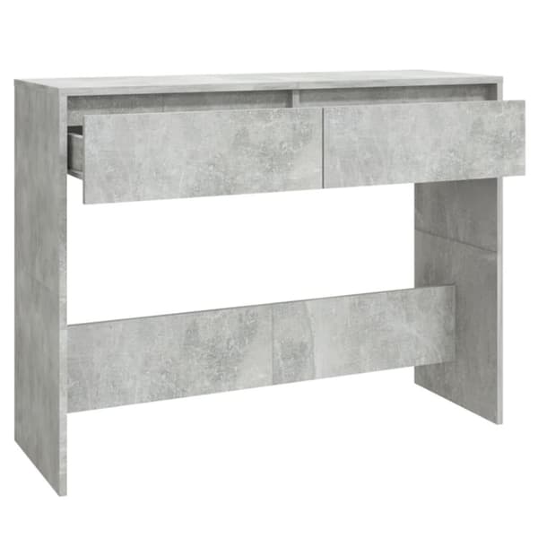vidaXL Konsollbord betonggrå 100x35x76,5 cm sponplate