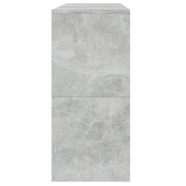 vidaXL Konsollbord betonggrå 100x35x76,5 cm sponplate