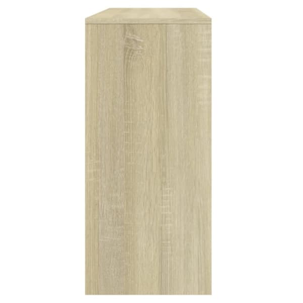 vidaXL Konsollbord sonoma eik 100x35x76,5 cm sponplate