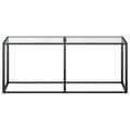 Miniatyrbillede 3 af 9: vidaXL konsolbord 180x35x75,5 cm hærdet glas transparent