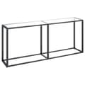 Miniatyrbillede 1 af 9: vidaXL konsolbord 180x35x75,5 cm hærdet glas transparent
