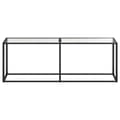 Miniatyrbillede 3 af 9: vidaXL konsolbord 220x35x75,5 cm hærdet glas transparent