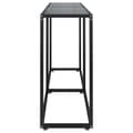 Miniatyrbillede 4 af 9: vidaXL konsolbord 160x35x75,5 cm hærdet glas sort