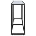 Miniatyrbilde 4 av 10: vidaXL Konsollbord hvit marmor 160x35x75,5 cm herdet glass