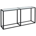 Miniatyrbilde 1 av 10: vidaXL Konsollbord hvit marmor 160x35x75,5 cm herdet glass