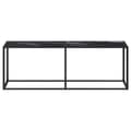 Miniatyrbilde 3 av 10: vidaXL Konsollbord svart marmor 220x35x75,5 cm herdet glass