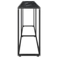 Miniatyrbilde 4 av 10: vidaXL Konsollbord svart marmor 220x35x75,5 cm herdet glass