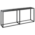 Miniatyrbild 1 av 9: vidaXL Konsolbord svart 180x35x75,5 cm härdat glas