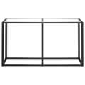 Miniatyrbillede 3 af 9: vidaXL konsolbord 140x35x75,5 cm hærdet glas transparent