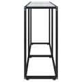 Miniatyrbillede 4 af 9: vidaXL konsolbord 140x35x75,5 cm hærdet glas transparent