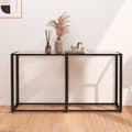 Miniatyrbillede 9 af 9: vidaXL konsolbord 140x35x75,5 cm hærdet glas transparent
