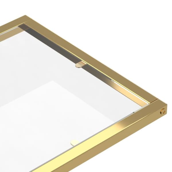 vidaXL sidebord 50x35x65 cm hærdet glas transparent