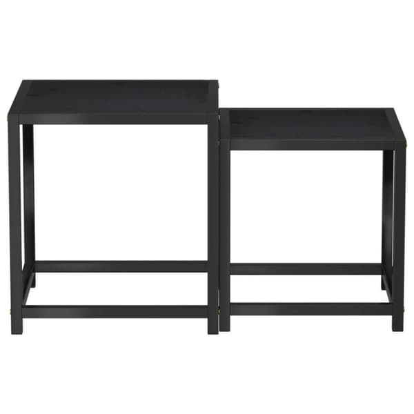 vidaXL sideborde 2 stk. MDF sort