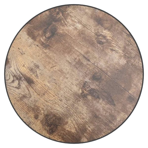 vidaXL Tebord svart och gul Ø35 cm MDF