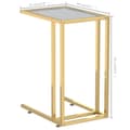 Miniatyrbillede 7 af 9: vidaXL sidebord 50x35x65 cm hærdet glas sort