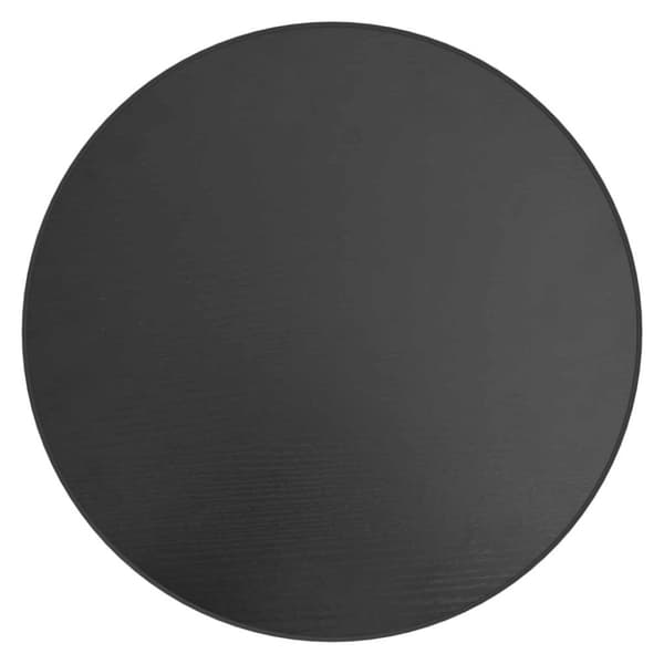vidaXL sidebord Ø35 cm MDF sort