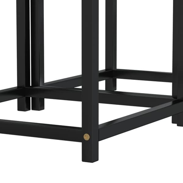 vidaXL Tebord 2 st MDF svart och gul