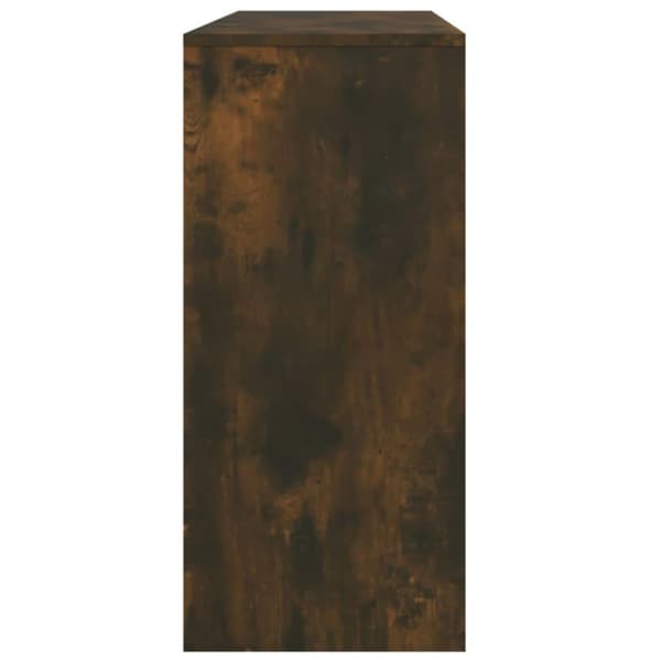 vidaXL konsolbord 100x35x76,5 cm spånplade røget egetræsfarve