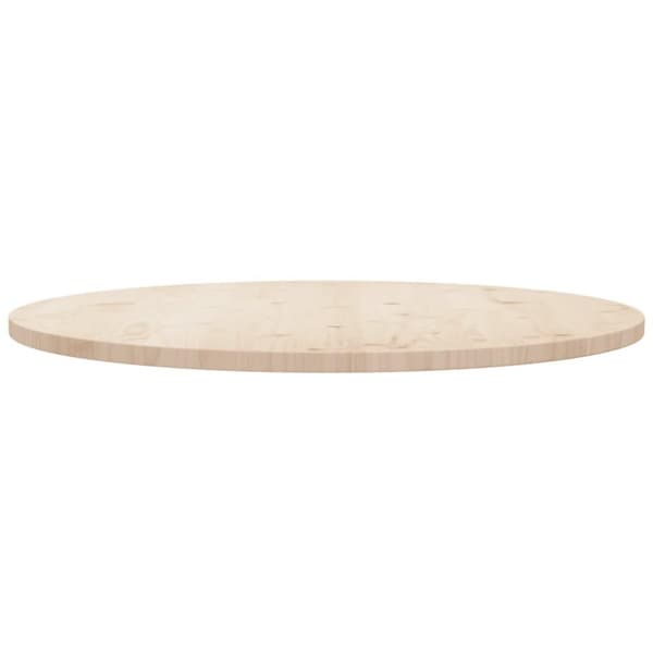 vidaXL Pöytälevy Ø90x2,5 cm täysi mänty