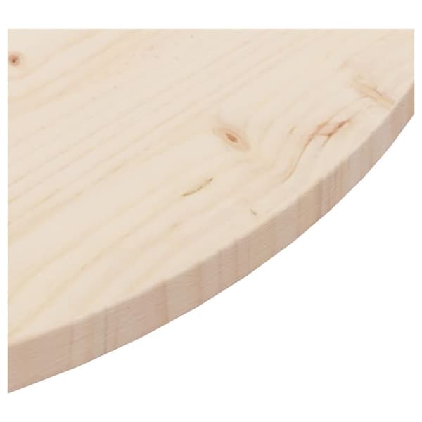 vidaXL Pöytälevy Ø90x2,5 cm täysi mänty