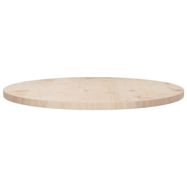 vidaXL Bordsskiva Ø70x2,5 cm massiv furu