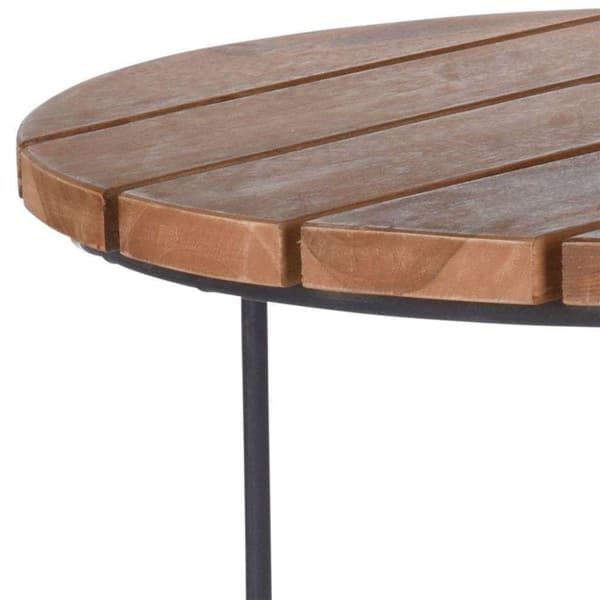 H&S Collection Sidobord 2 delar teak brun