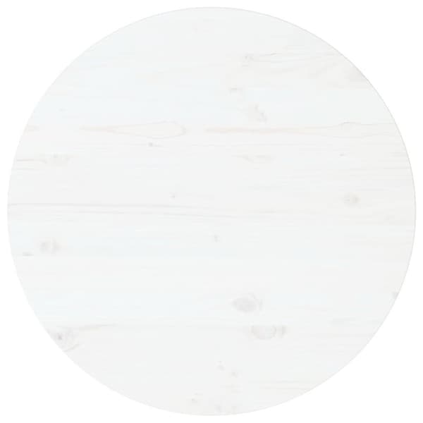 vidaXL Pöytälevy valkoinen Ø80x2,5 cm täysi mänty
