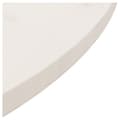 Miniatyrbilde 5 av 7: vidaXL Bordplate hvit Ø80x2,5 cm heltre furu
