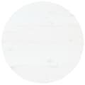 Miniatyrbilde 1 av 7: vidaXL Bordplate hvit Ø80x2,5 cm heltre furu