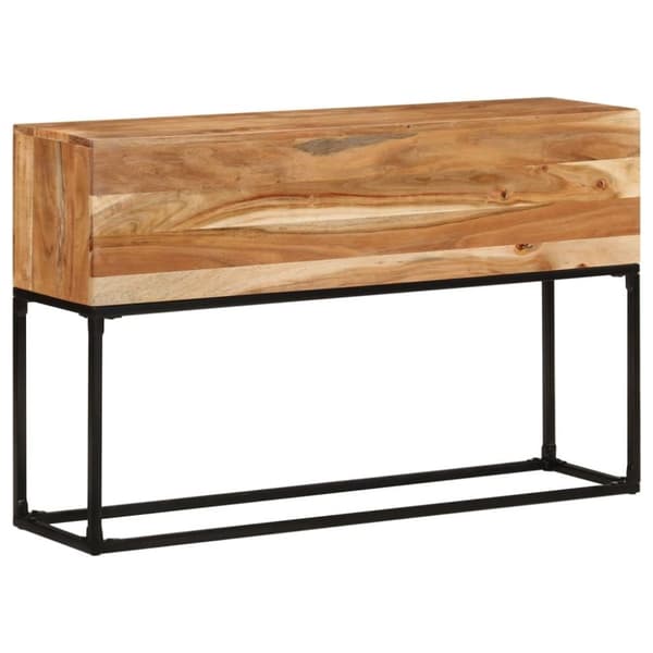 vidaXL konsolbord 120x30x75 cm massivt akacietræ