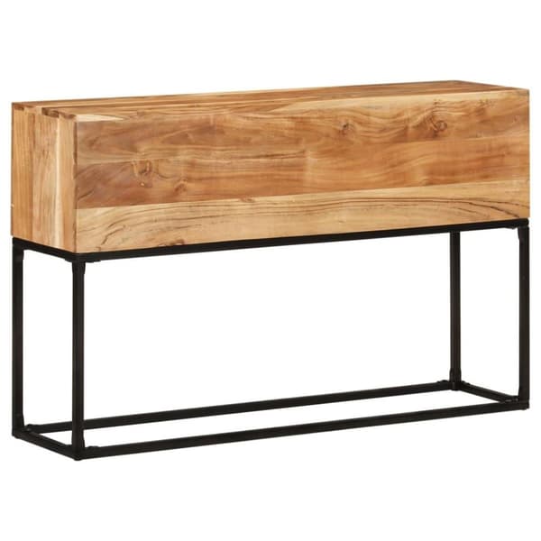 vidaXL konsolbord 120x30x75 cm massivt akacietræ