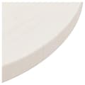 Miniatyrbilde 5 av 7: vidaXL Bordplate hvit Ø40x2,5 cm heltre furu