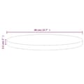 Miniatyrbilde 7 av 7: vidaXL Bordplate hvit Ø40x2,5 cm heltre furu